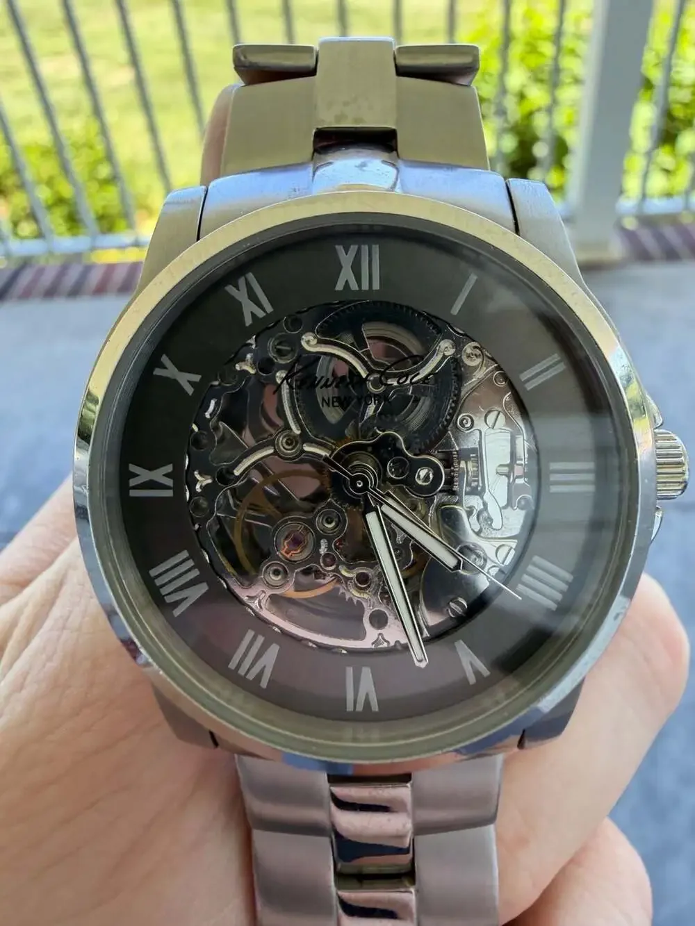 Kenneth Cole New York KC3828 Automatic Skeleton Stainless Steel Watch